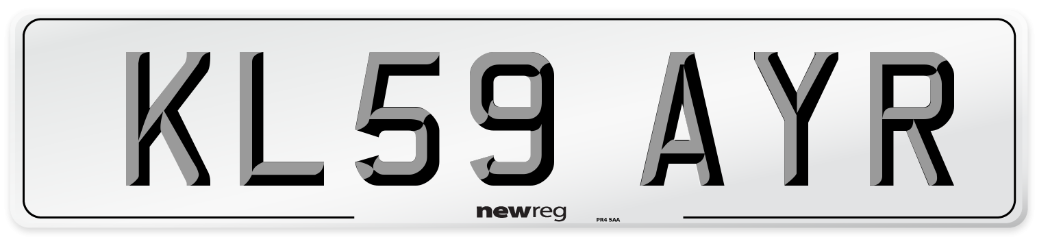 KL59 AYR Number Plate from New Reg